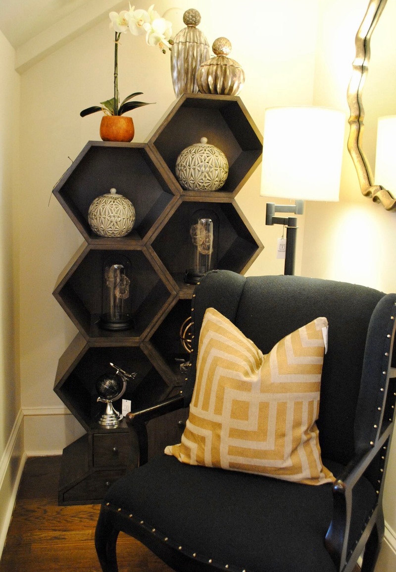 Crestview Collection- Hexagon Bookshelf $899